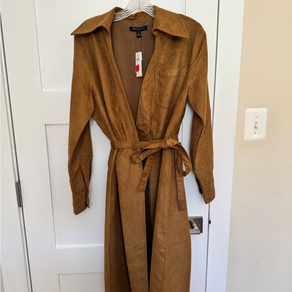 Banana Republic Brown Suede Dress